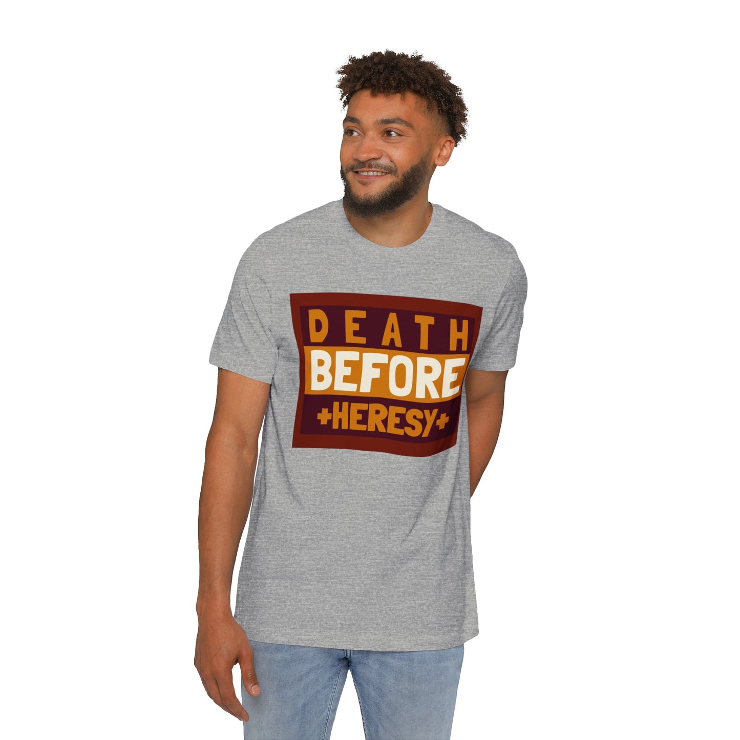 "Death before Heresy" Unisex Short-Sleeve Jersey T-Shirt