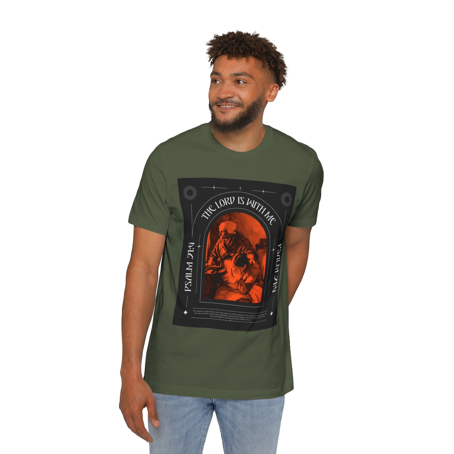 "The Lord with me" Unisex Short-Sleeve Jersey T-Shirt