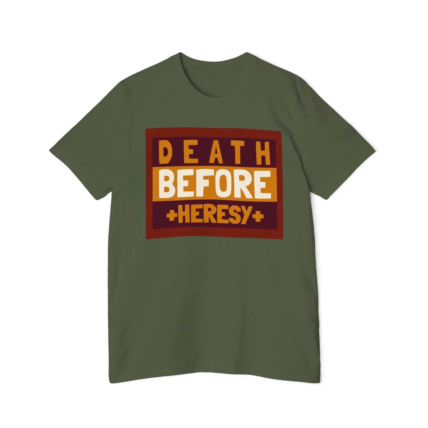 "Death before Heresy" Unisex Short-Sleeve Jersey T-Shirt