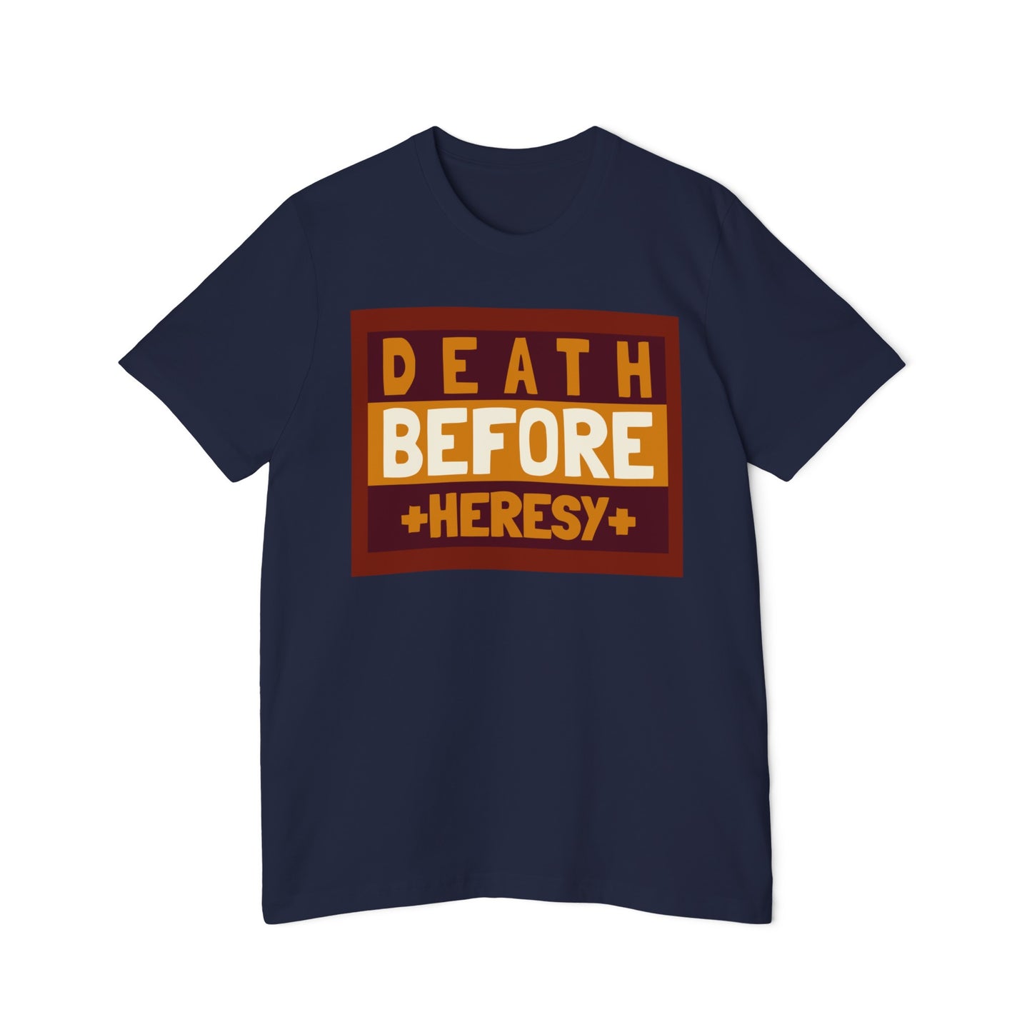 "Death before Heresy" Unisex Short-Sleeve Jersey T-Shirt