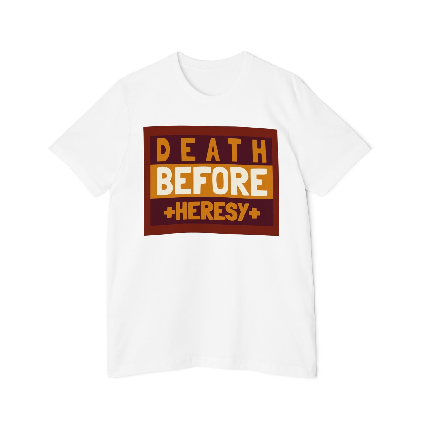 "Death before Heresy" Unisex Short-Sleeve Jersey T-Shirt