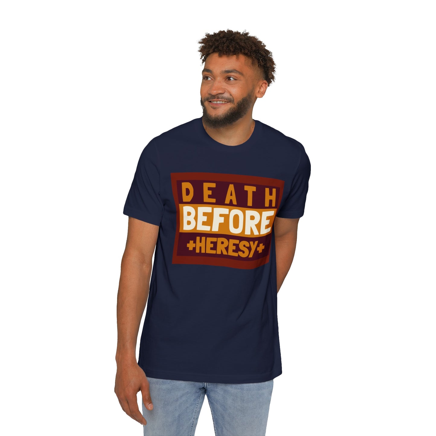 "Death before Heresy" Unisex Short-Sleeve Jersey T-Shirt