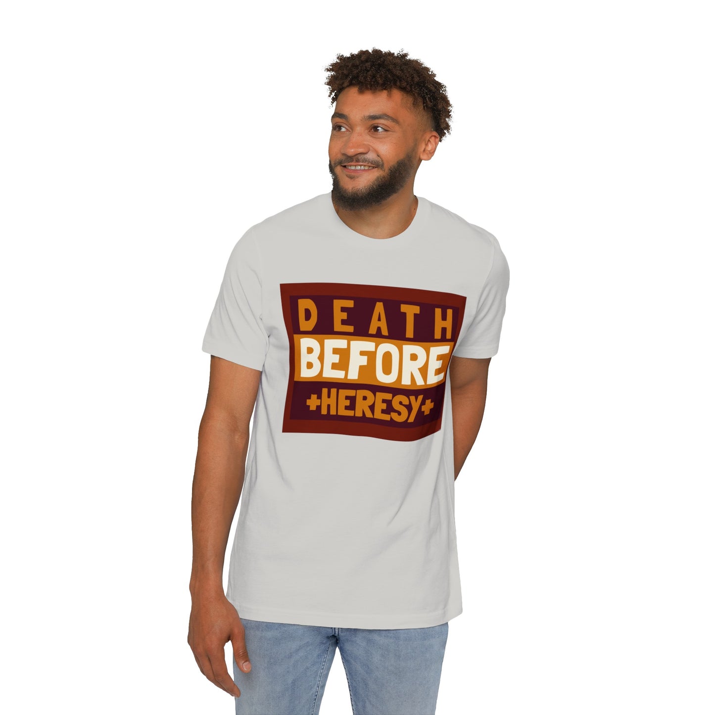 "Death before Heresy" Unisex Short-Sleeve Jersey T-Shirt
