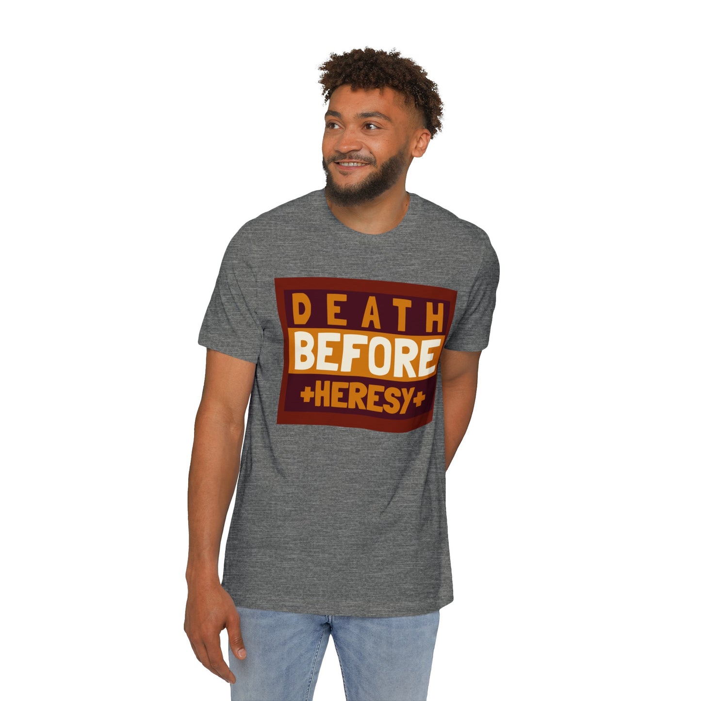 "Death before Heresy" Unisex Short-Sleeve Jersey T-Shirt