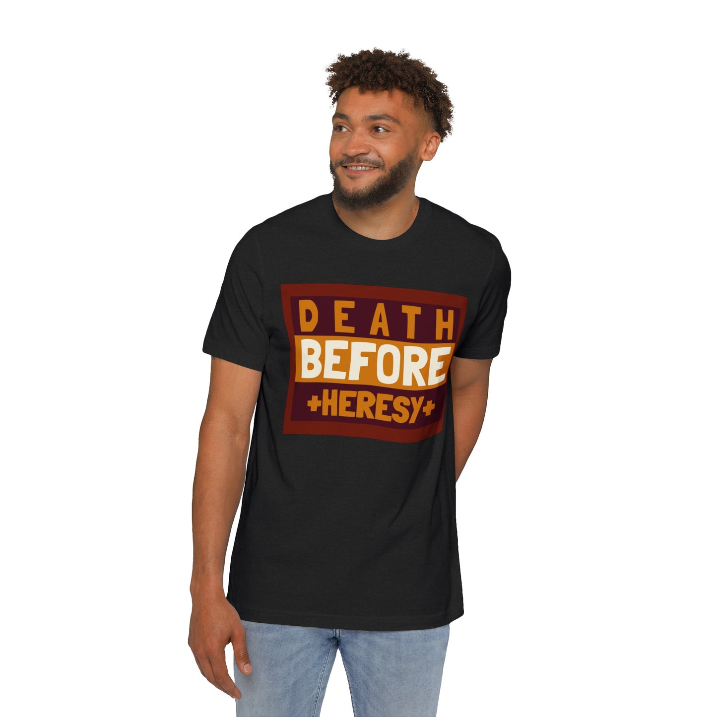"Death before Heresy" Unisex Short-Sleeve Jersey T-Shirt