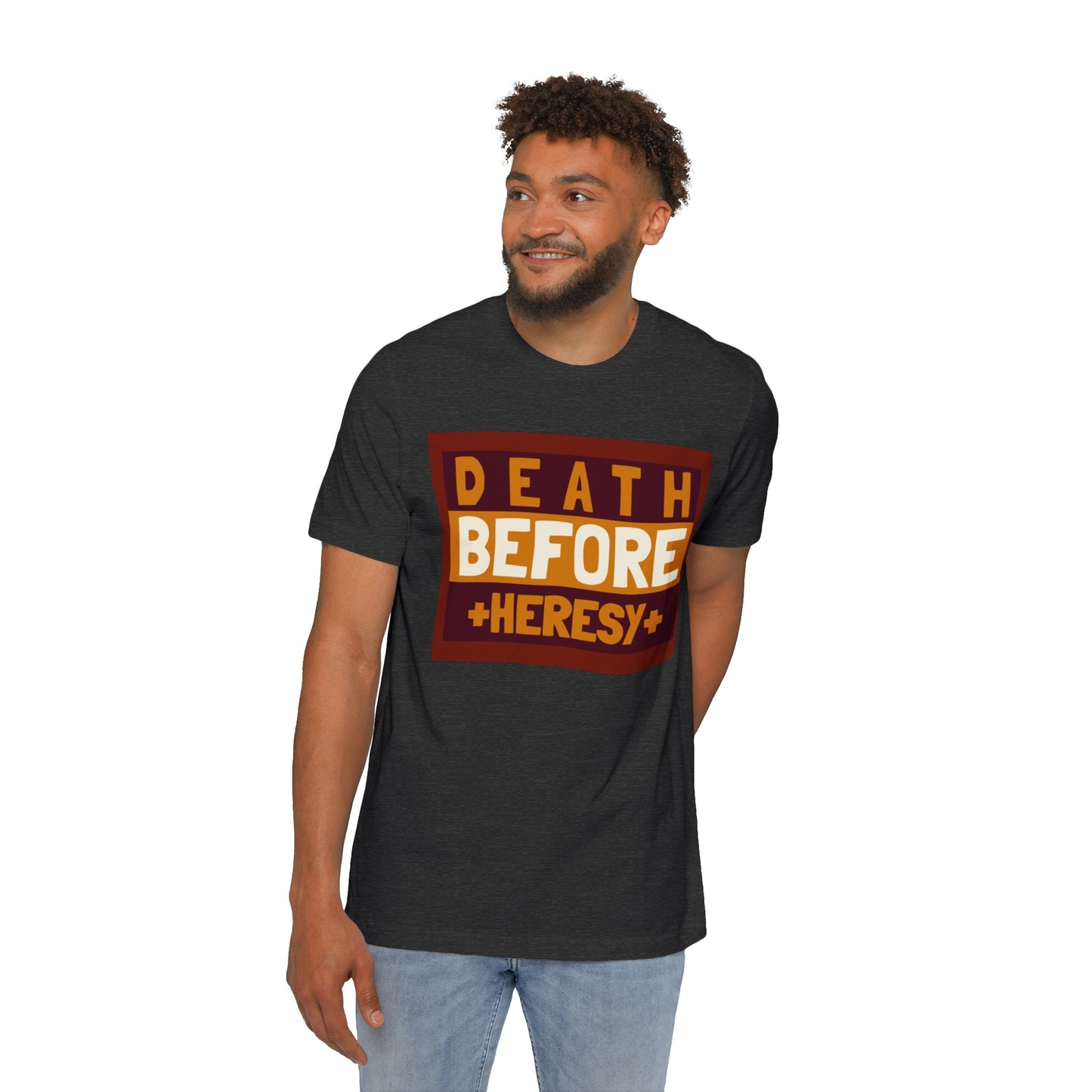 "Death before Heresy" Unisex Short-Sleeve Jersey T-Shirt