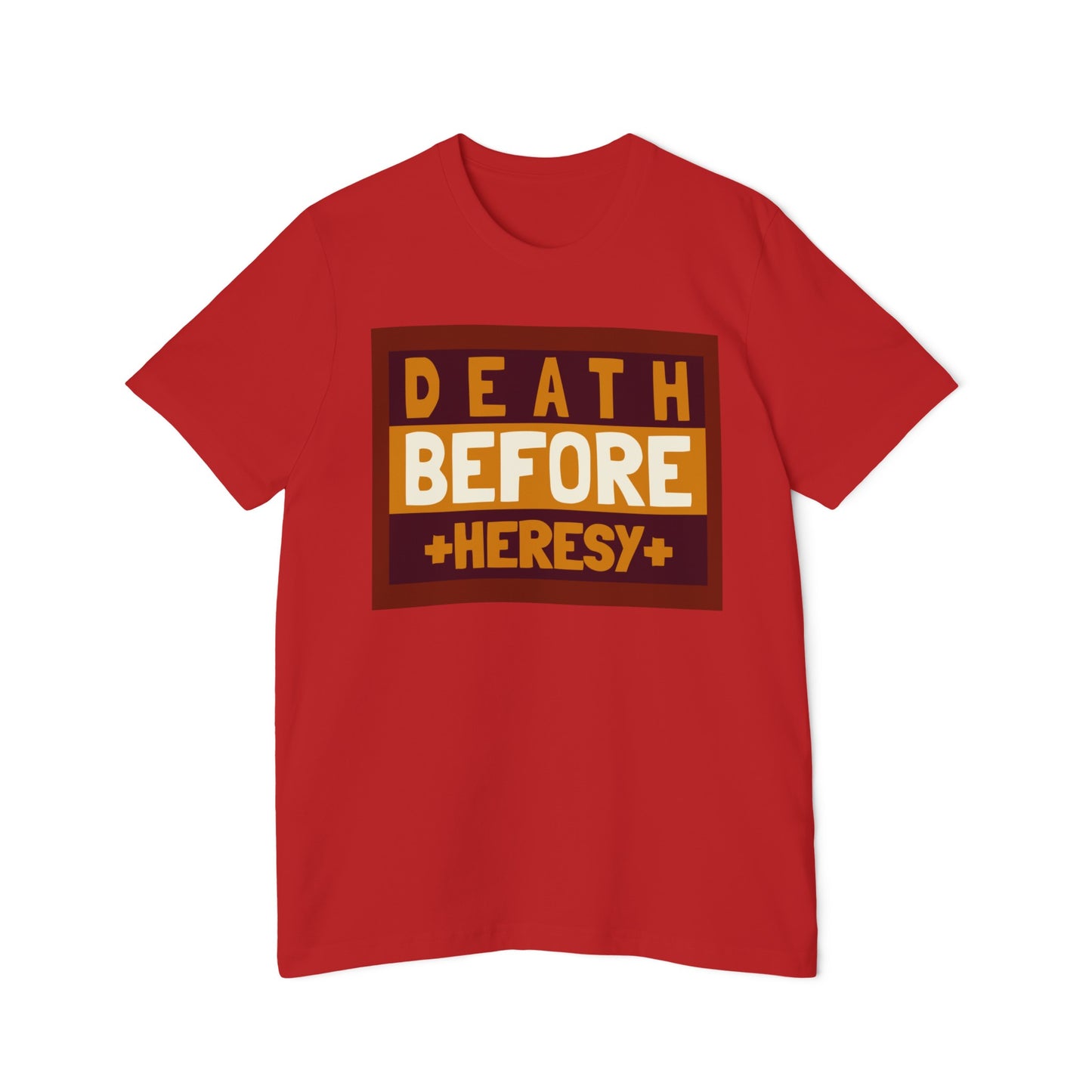 "Death before Heresy" Unisex Short-Sleeve Jersey T-Shirt