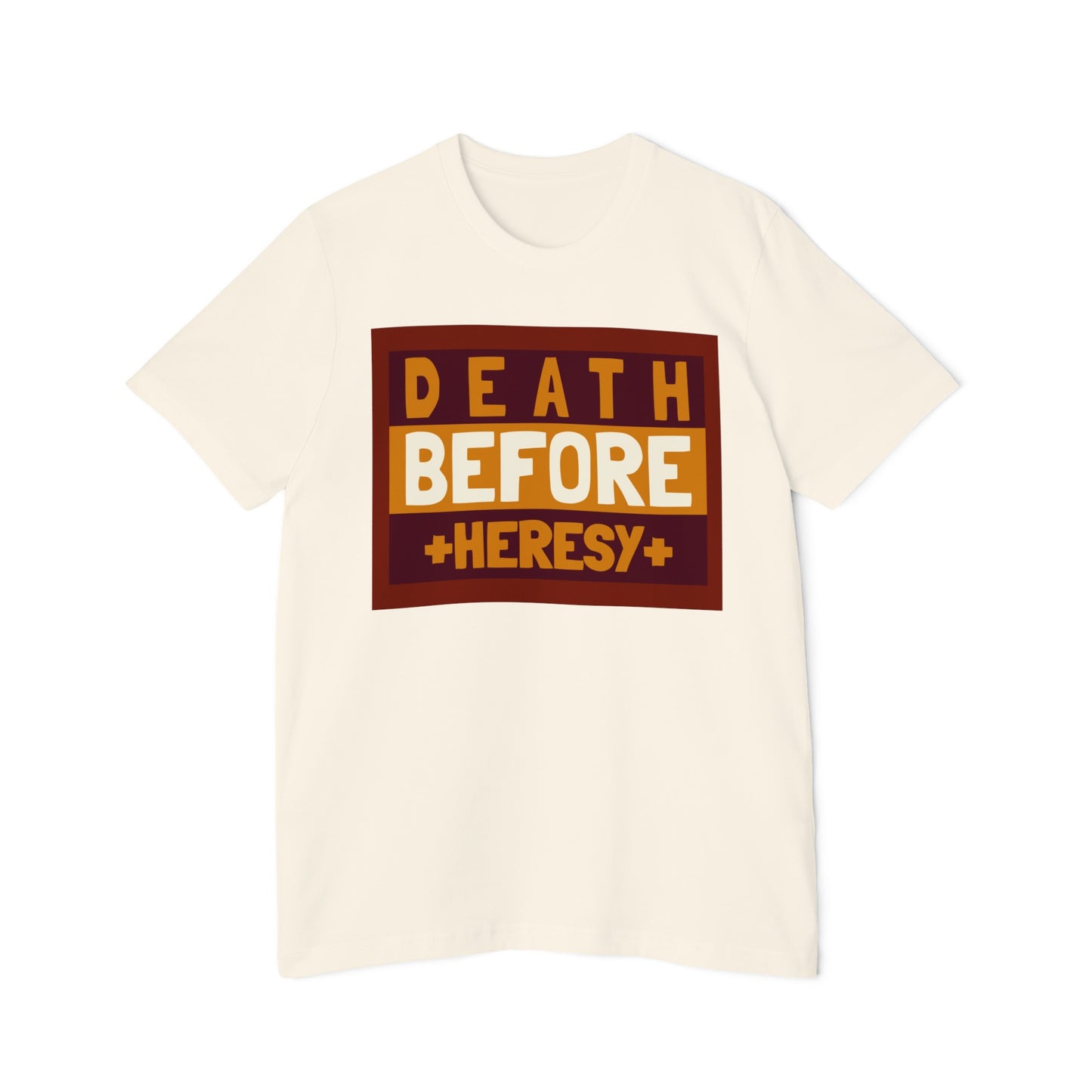 "Death before Heresy" Unisex Short-Sleeve Jersey T-Shirt