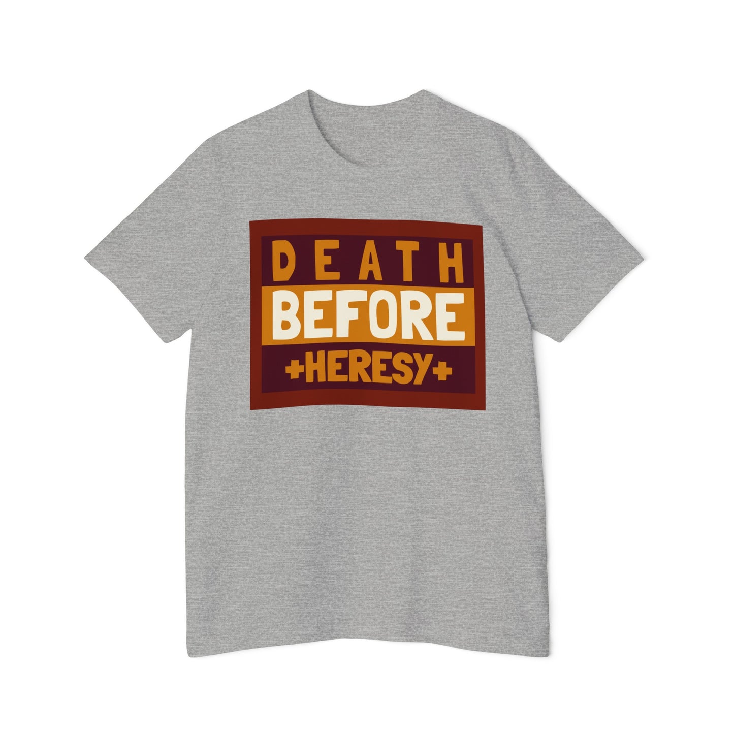 "Death before Heresy" Unisex Short-Sleeve Jersey T-Shirt