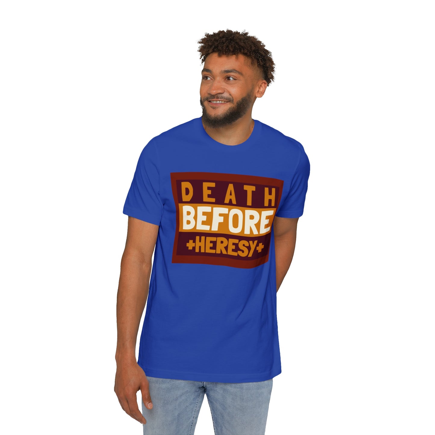 "Death before Heresy" Unisex Short-Sleeve Jersey T-Shirt